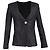 Giorgio Armani Single-Buttoned Blazer in Black Polyamide