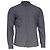 Camicia a righe con bottoni in cotone blu Brunello Cucinelli