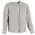 Ami Check-Print Button-Down Shirt in Brown and White Cotton