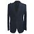 Blazer monopetto con tasche in cotone blu navy di Dolce & Gabbana
