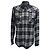 Dolce & Gabbana Gold Checked Button-Down Langarmhemd aus navyblauer Baumwolle Marineblau