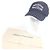 Cappellino da baseball in denim a righe in cotone Louis Vuitton Blu - vista 2