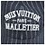 Cappellino da baseball in denim a righe in cotone Louis Vuitton Blu - vista 6