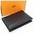 Hermès Hermes Calvi Duo Epsom Bifold Card Case Coin Case Black - view 2