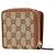 Portafoglio in pelle GG Canvas Gucci Marrone Beige - vista 2