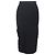 Falda Midi Victoria Beckham en Viscosa Negra Negro