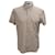 Camicia button-down a maniche corte Prada in cotone beige  - vista 1