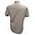 Camicia button-down a maniche corte Prada in cotone beige  - vista 2