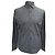Prada gemustertes Button-Down-Hemd aus navyblauer Baumwolle mit langen Ärmeln Marineblau