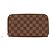 Portafoglio lungo Zippy Organizer Damier Louis Vuitton Metallico Bronzo