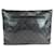 Louis Vuitton Monogram Eclipse Pochette Cosmos Clutch Bag M63373 Black Enamel  ref.2510582
