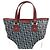 Christian Dior Trotter Canvas Leder Handtasche Blau