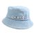 Cappello bucket in denim di cotone con logo in paillettes Chanel Blu