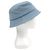Cappello bucket in denim di cotone con logo in paillettes Chanel Blu - vista 5