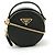 Mini Pochete de Couro Saffiano Prada Preto