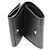 Prada Saffiano Triangle Compact Wallet Leather Wallet Black - view 5