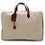 Borsa Boston Hermès Victoria in Tela H/Taurillon Clemence Marrone Beige
