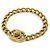 Timeless Bracciale a Catena Coco Mark di Chanel D'oro Metallico