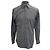 Camicia a maniche lunghe a righe Gucci in cotone grigio