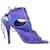  Aquazzura Sexy Thing Cutout Sandal Heels in Blue Suede  ref.2512019