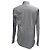 Camicia a righe con bottoni a maniche lunghe Gucci in cotone blu navy - vista 4