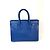 Bolsa de mão em couro azul Saint Laurent Sac De Jour - vista 2