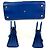 Bolsa de mão em couro azul Saint Laurent Sac De Jour - vista 3