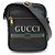 Borsa a spalla in pelle con stampa Gucci 523591 Nero