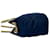 Bolsa de ombro em nylon e couro com placa de logo triangular Prada Azul marinho - vista 5