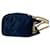 Bolsa de ombro em nylon e couro com placa de logo triangular Prada Azul marinho - vista 6