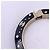 Timeless Chanel Bracciale bangle in resina nera con cristalli strass e logo CC Nero - vista 6