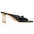 Jacquemus Bellagio Crossover Sandals in Black Leather