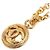 Timeless Collana Specchio Rotondo Coco Mark di Chanel D'oro Metallico