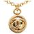 Timeless Collana Specchio Rotondo Coco Mark di Chanel D'oro Metallico - vista 2