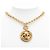 Timeless Collana Specchio Rotondo Coco Mark di Chanel D'oro Metallico - vista 7