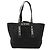 Borsa a spalla pieghevole in rafia Loewe Nero