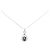 Autre Marque Collana in diamante con topazio blu Au750