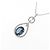 Autre Marque Collana in diamante con topazio blu Au750 - vista 3