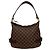 Borsa semi-a-spalla in pelle Damier Ébène Highbury di Louis Vuitton Marrone - vista 3