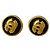 Orecchini a clip vintage Coco Mark di Chanel Nero D'oro - vista 4