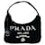 Bolsa Prada Terry Mini Re-Edition com logo triangular Preto  - vista 1