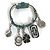 Bulgari Bracciale in pelle verde Bvlgari
