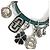 Bulgari Bracciale in pelle verde Bvlgari - vista 9