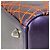 Borsa a Spalla Trapuntata Cannage Lady di Christian Dior Arancione Porpora - vista 10