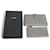 Portefeuille long en cuir gris Yves Saint Laurent Marron  - vue 2