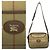 Burberry Vintage Nova Check Leder-Canvas Schultertasche Braun Khaki - Ansicht 3