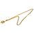 Collana pendente in oro placcato con taglio a diamante CC di Chanel D'oro - vista 2