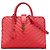 Borsa cabas Monogram in vitello rosso Saint Laurent