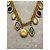 Collana lunga Chanel Gripoix in metallo dorato Gold hardware - vista 2