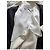 Abrigo Loewe blanco de lana y cachemira con cuello azul marino - vista 4